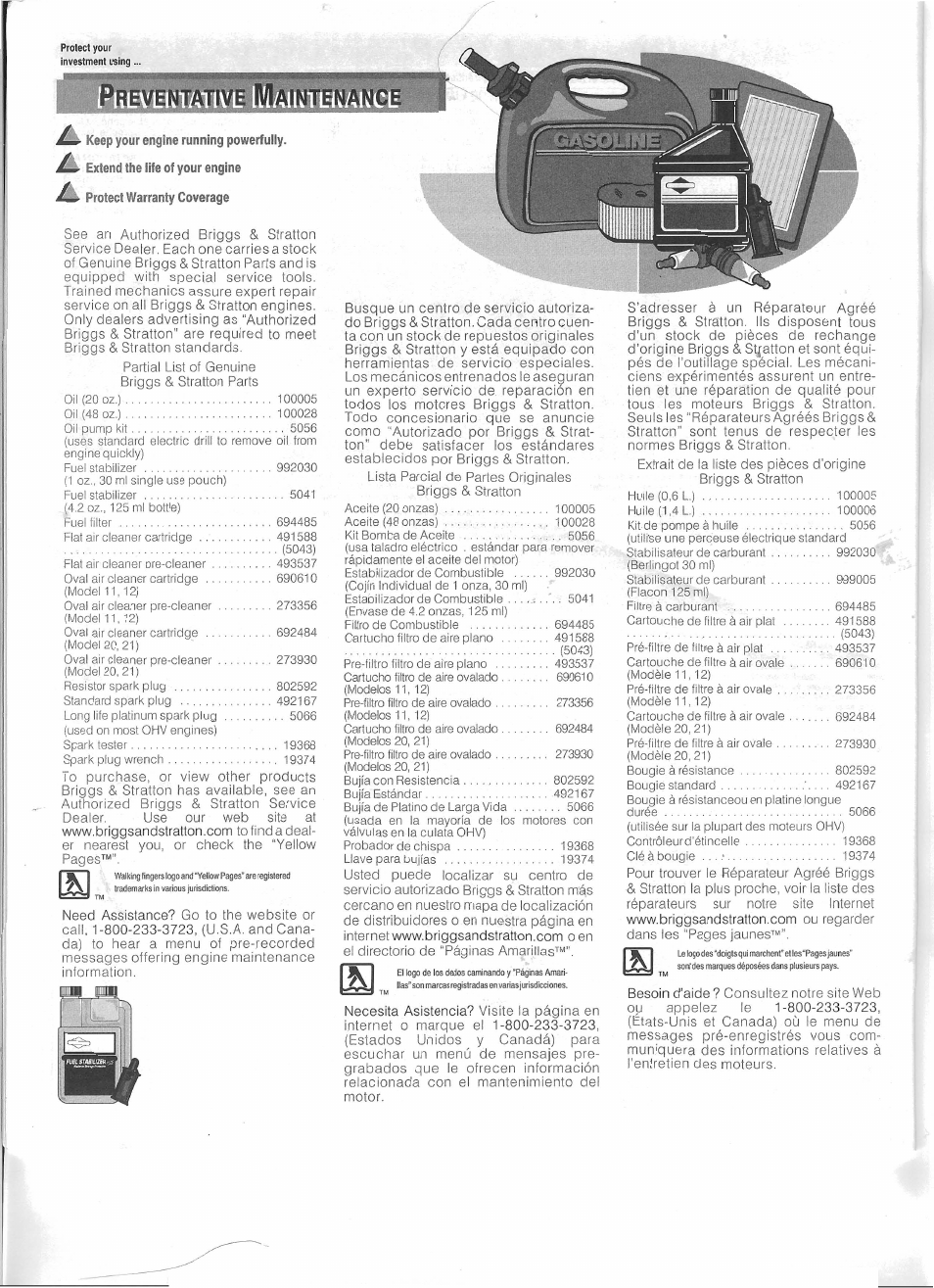 Troy-Bilt 01919-1 User Manual | Page 34 / 34