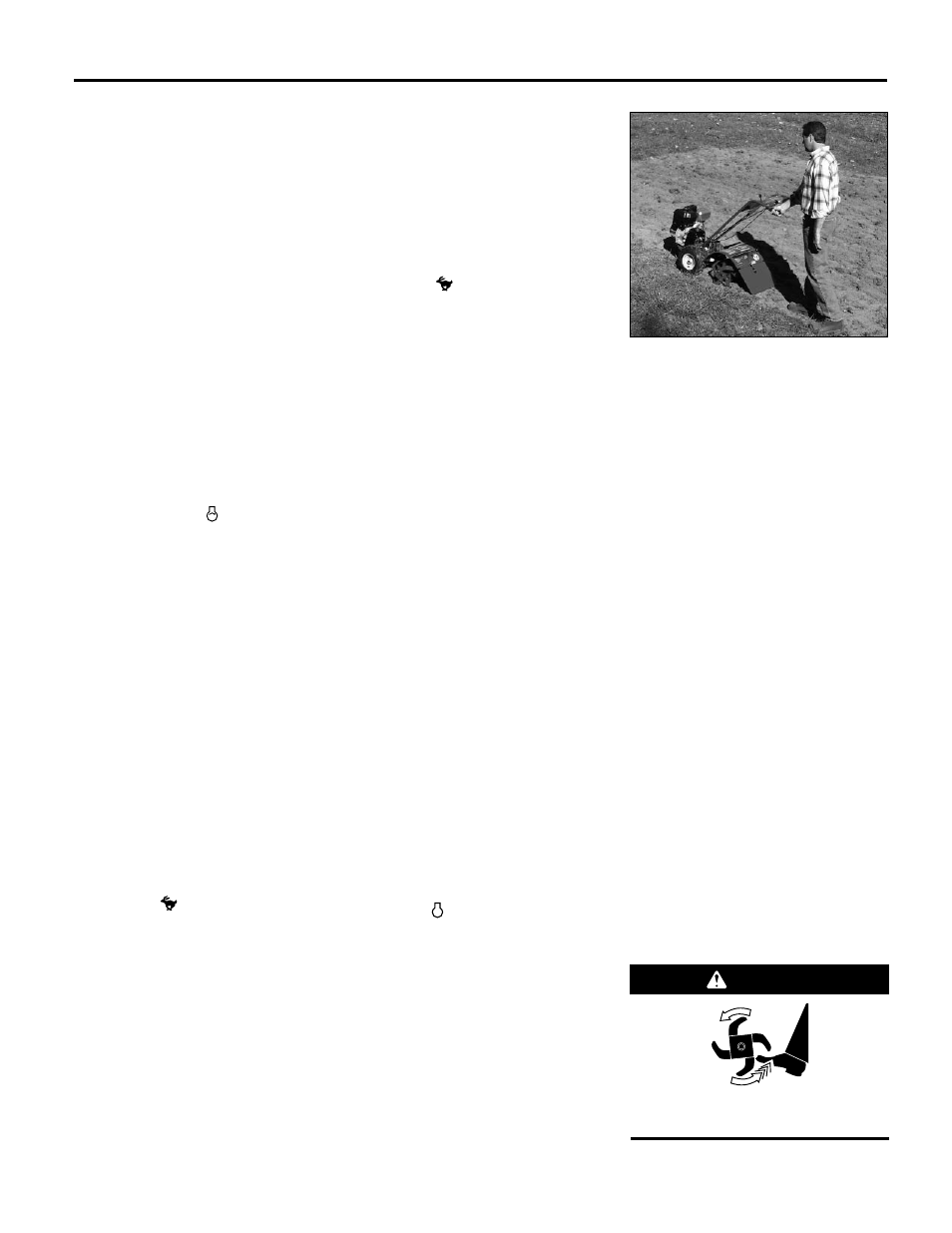 Warning | Troy-Bilt 12212 User Manual | Page 17 / 48