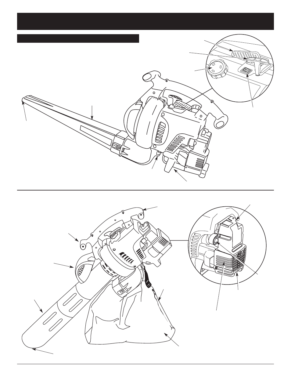 Consignes de sécurité, Montage comme souffleuse, Montage comme aspirateur | Troy-Bilt TB320BV User Manual | Page 29 / 72