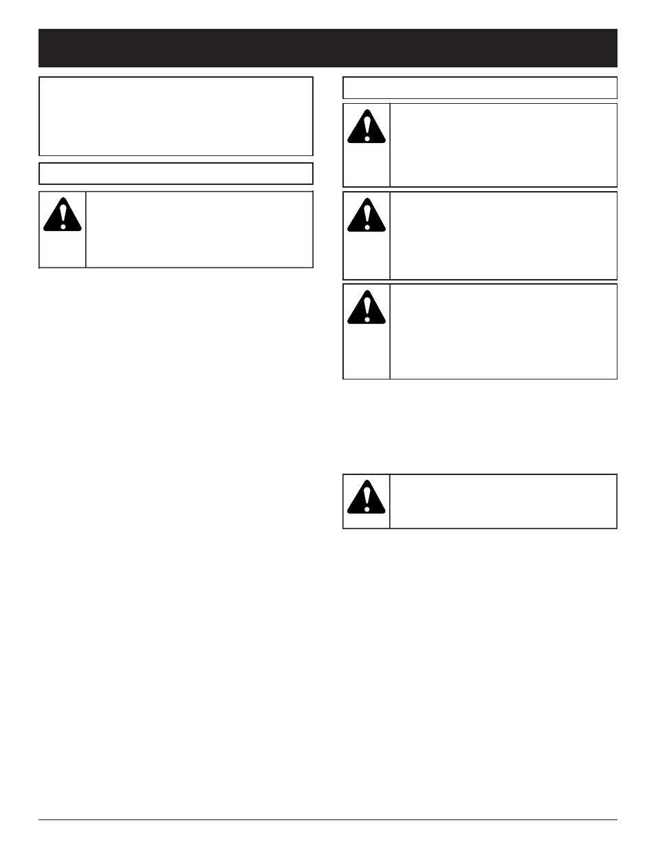 Importante informacion de seguridad, Advertencia, Peligro | Precaucion, Alerta de seguridad, Normas para una operacion segura, Lea todas las instrucciones | Troy-Bilt TB320BV User Manual | Page 49 / 72