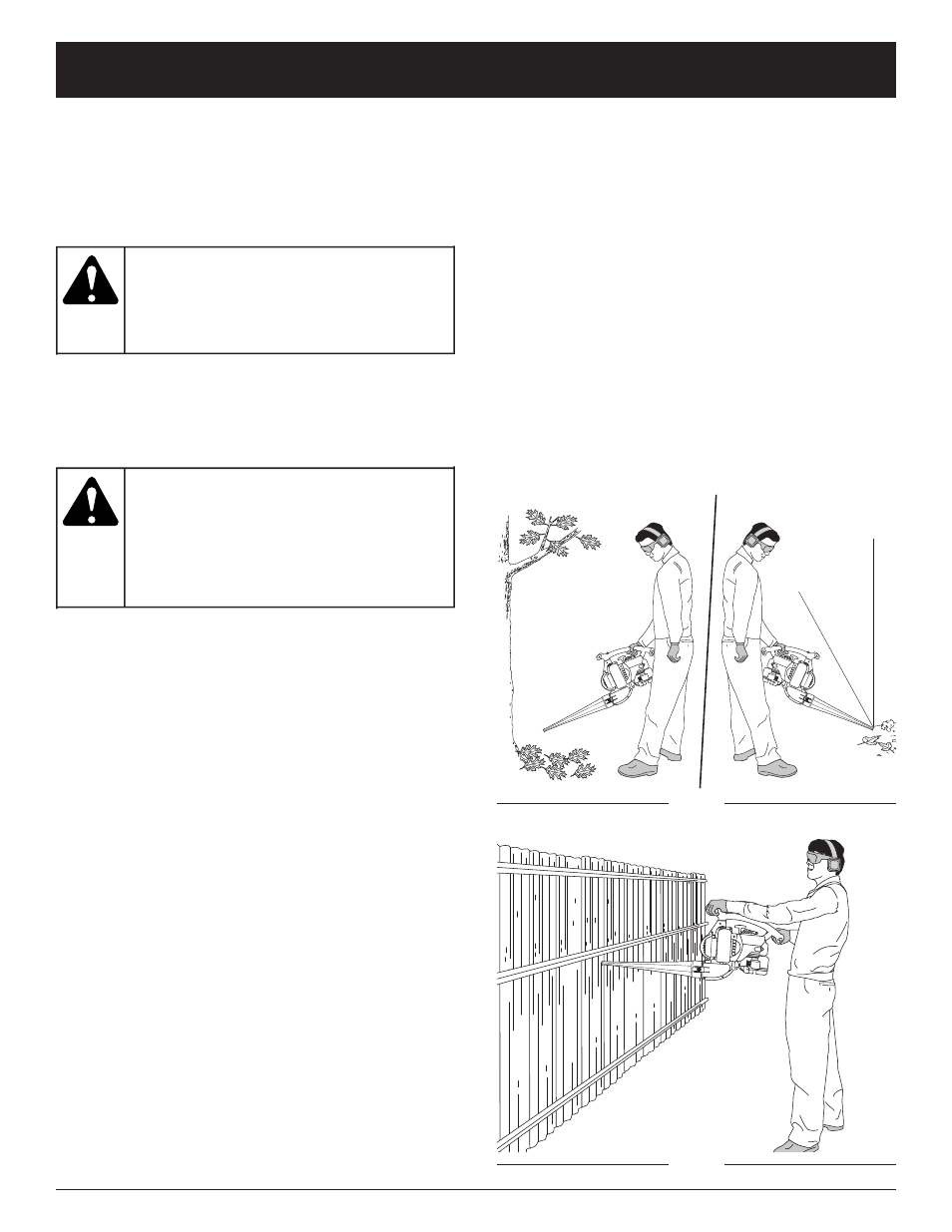 Advertencia, Instrucciones de operación | Troy-Bilt TB320BV User Manual | Page 59 / 72