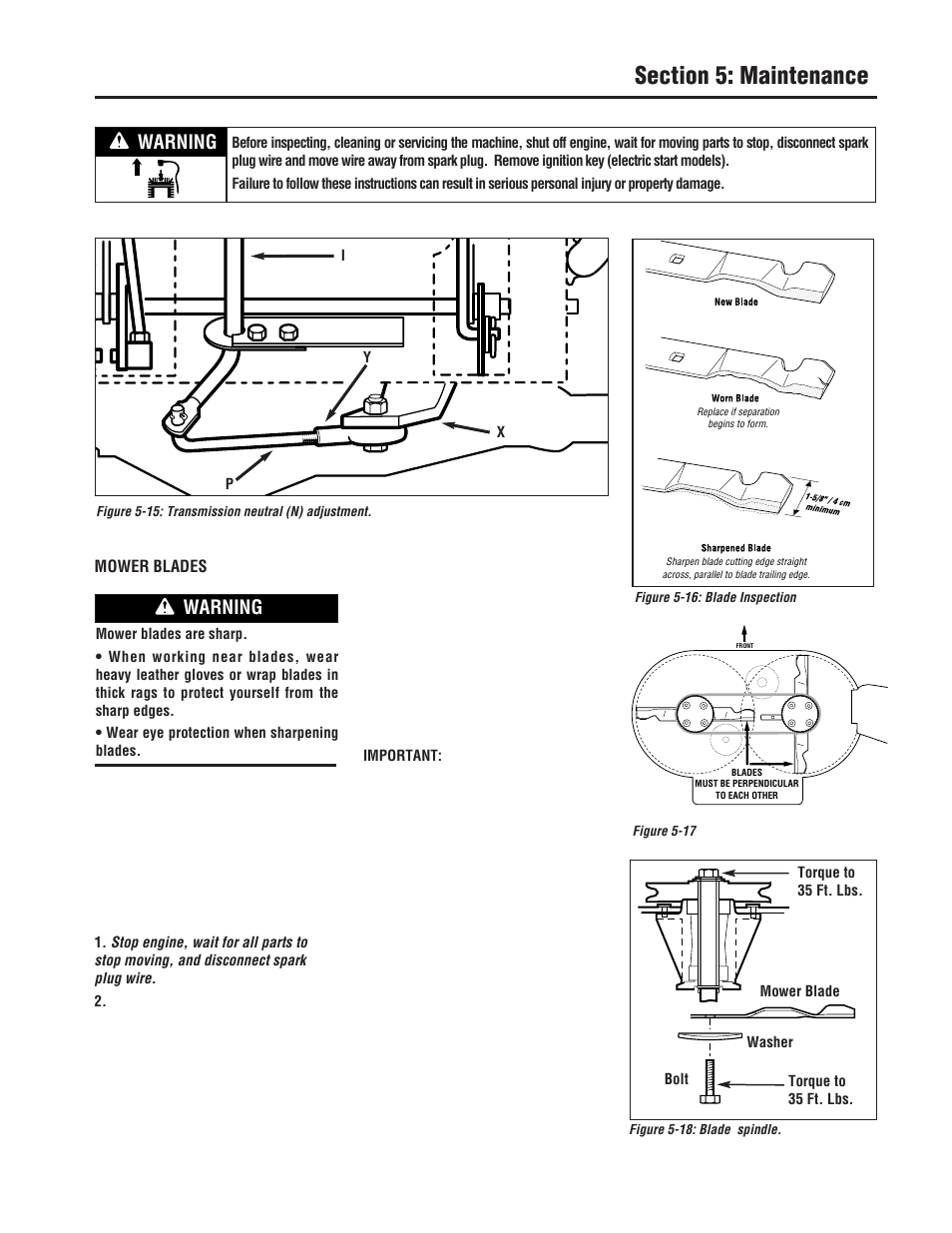 Warning | Troy-Bilt 753B User Manual | Page 25 / 32