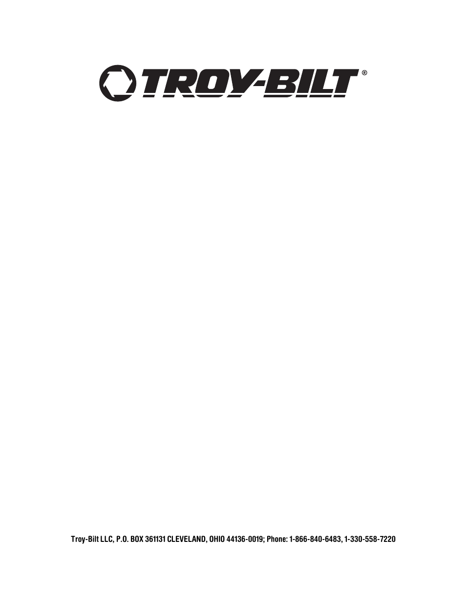 Manufacturer’s limited warranty for | Troy-Bilt 753B User Manual | Page 32 / 32