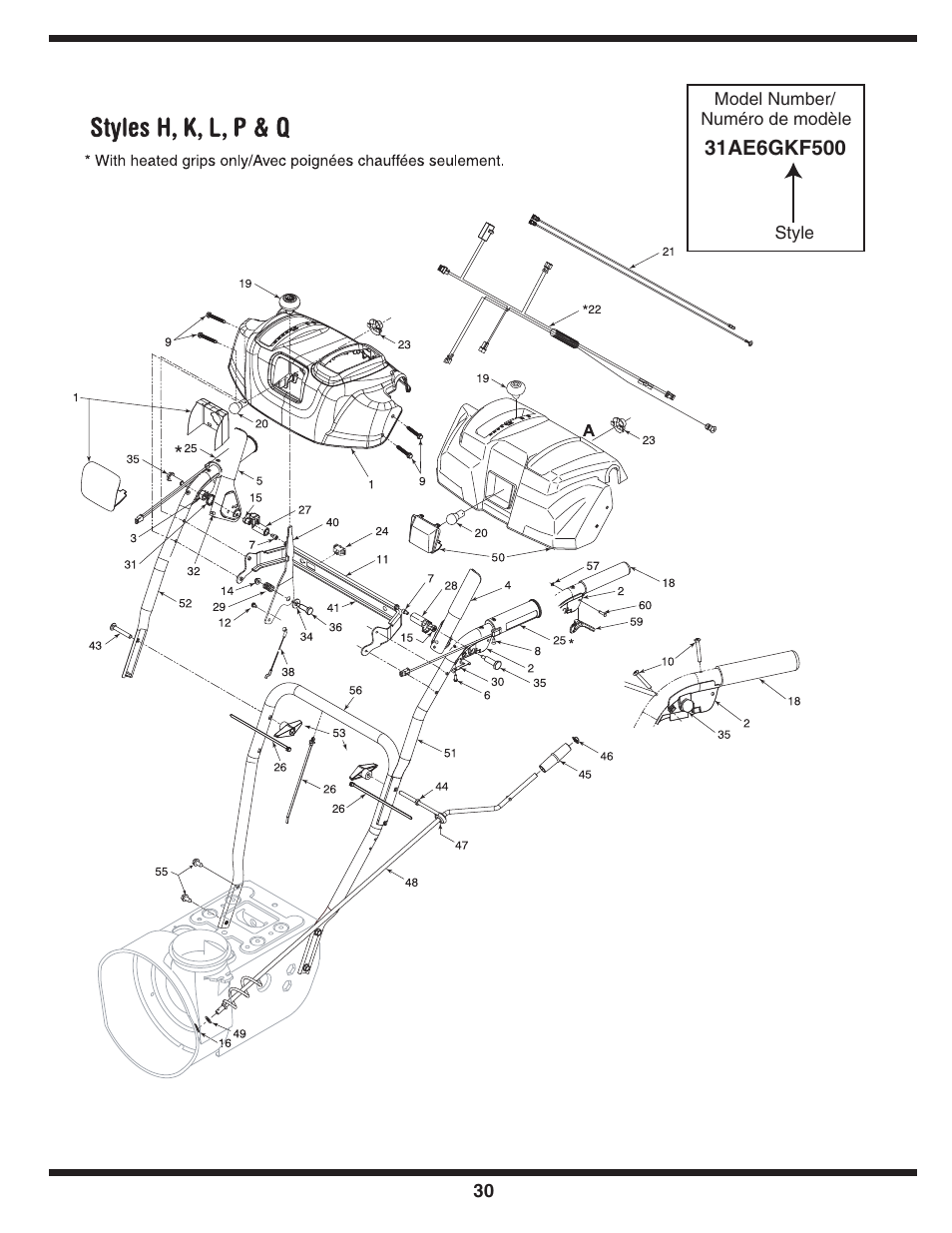 Troy-Bilt 31AE6GKF500 User Manual | Page 30 / 56