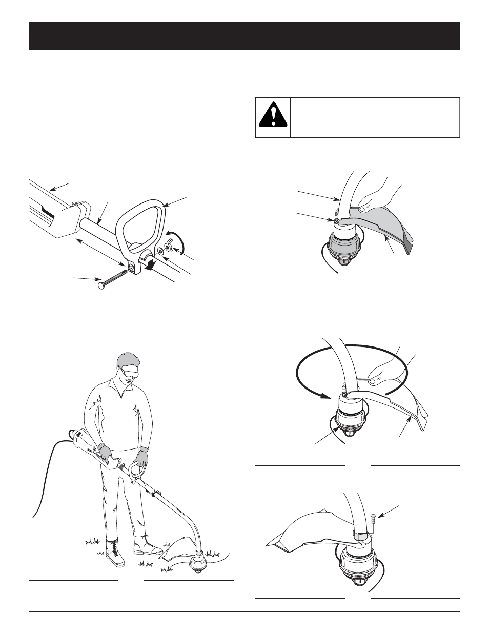 Warning, Assembly instructions | Troy-Bilt TB32CS User Manual | Page 7 / 52