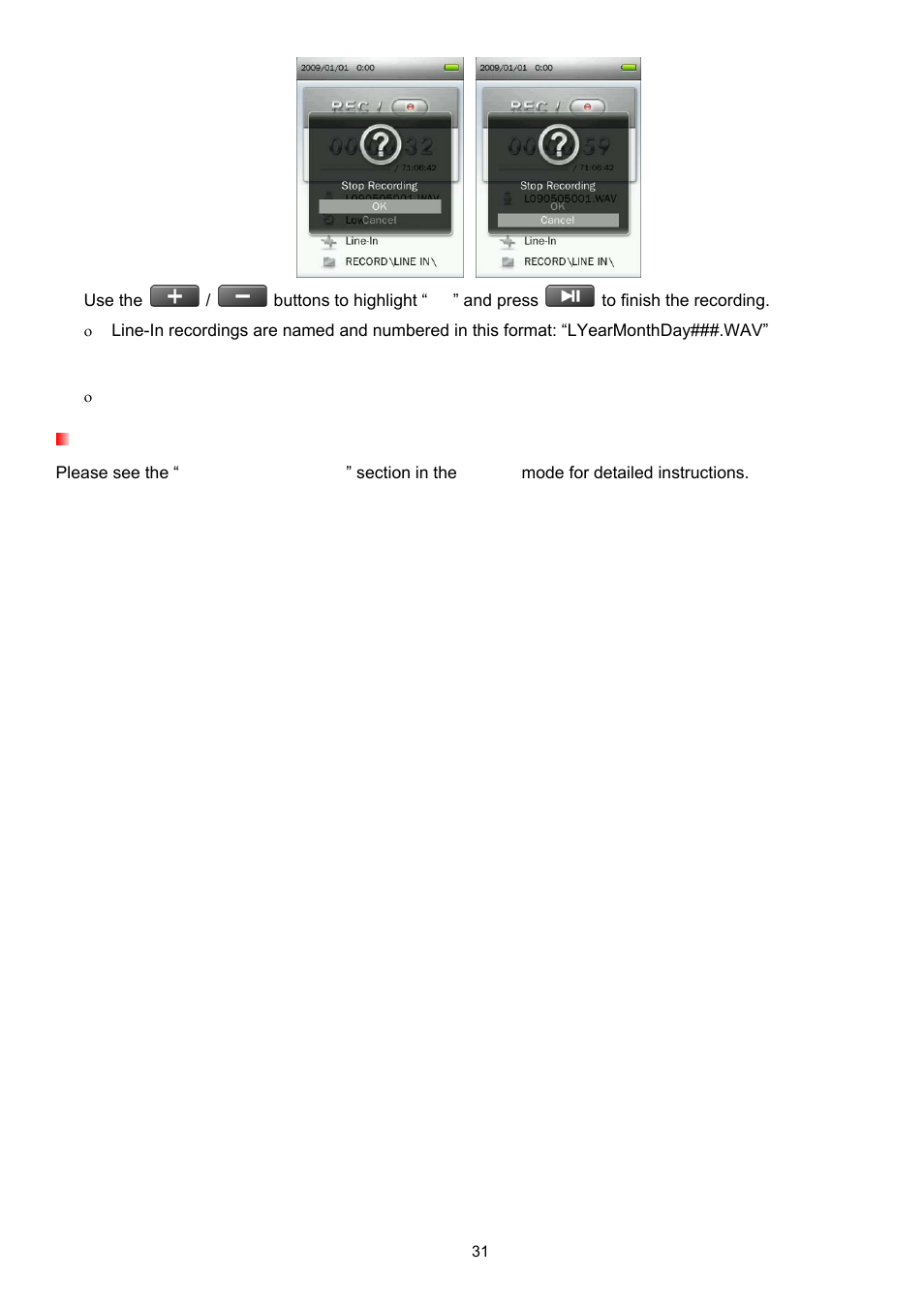 Recording the radio | Transcend Information Transcend MP860 User Manual | Page 31 / 79