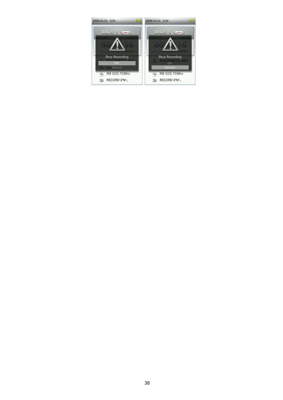 Transcend Information Transcend MP860 User Manual | Page 38 / 79
