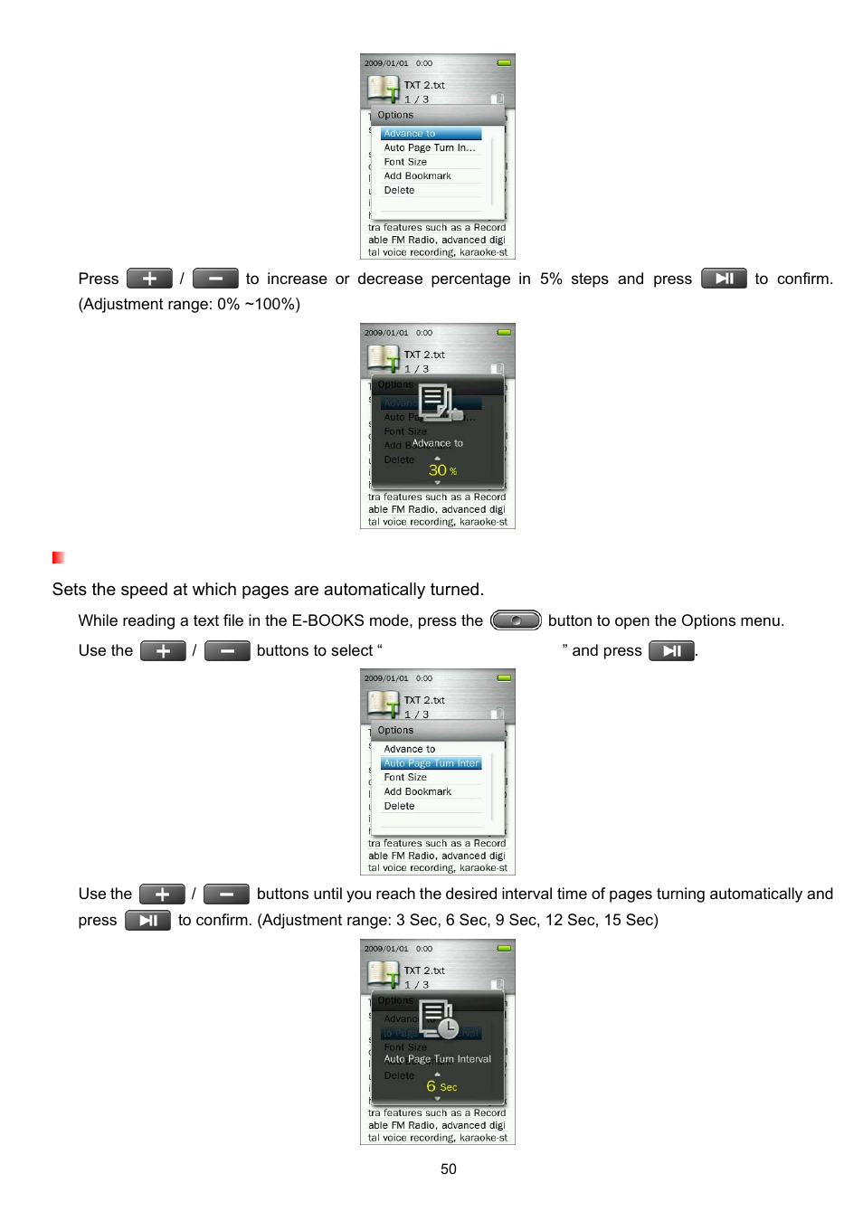 Transcend Information Transcend MP860 User Manual | Page 50 / 79