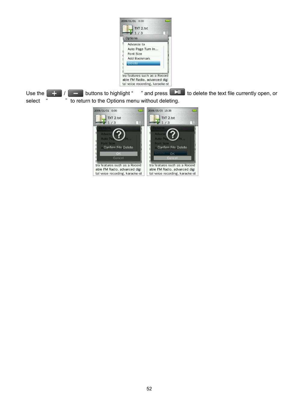 Transcend Information Transcend MP860 User Manual | Page 52 / 79