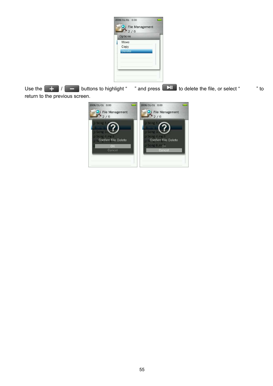Transcend Information Transcend MP860 User Manual | Page 55 / 79