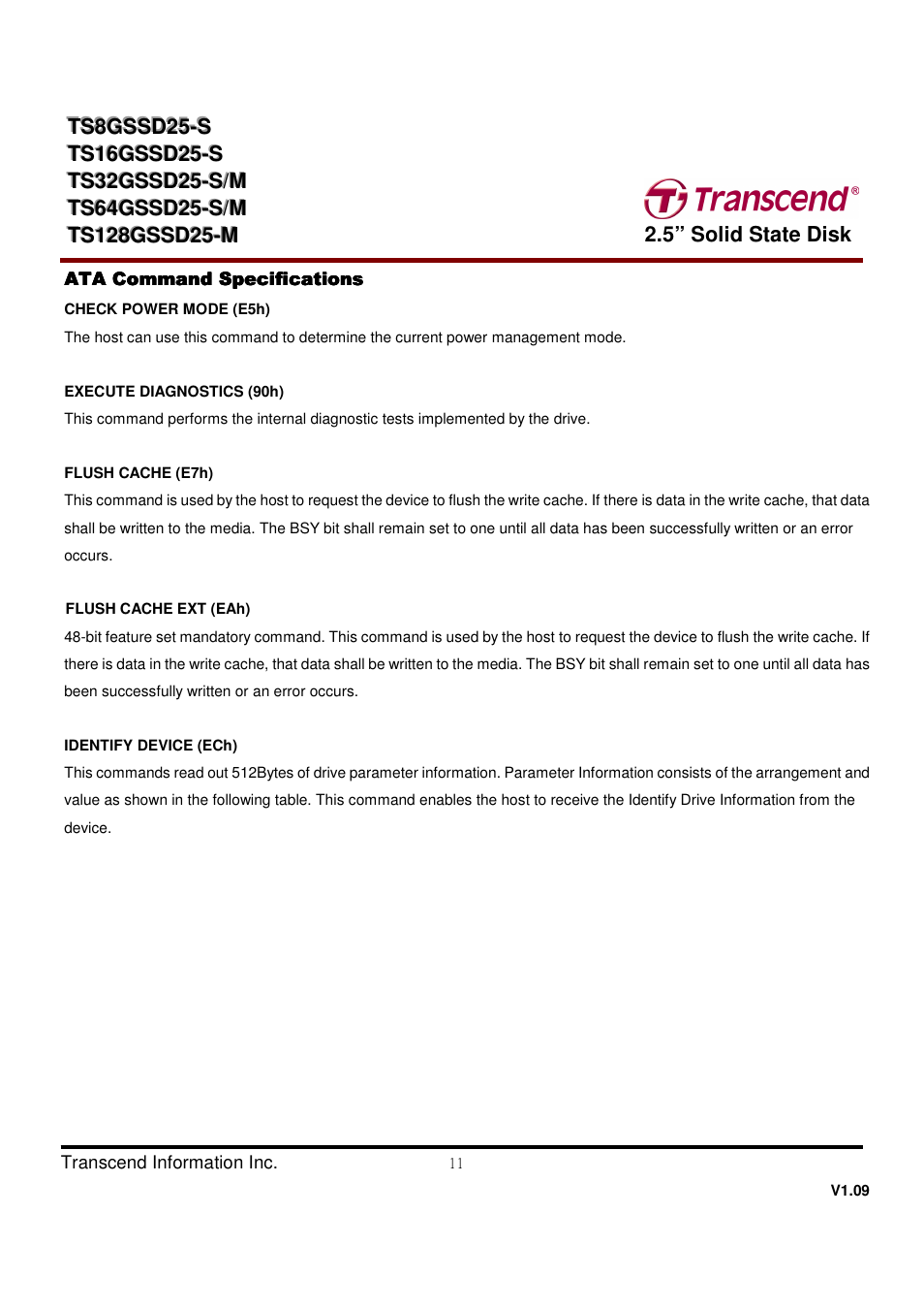 Transcend Information TS32GSSD25-M User Manual | Page 11 / 43