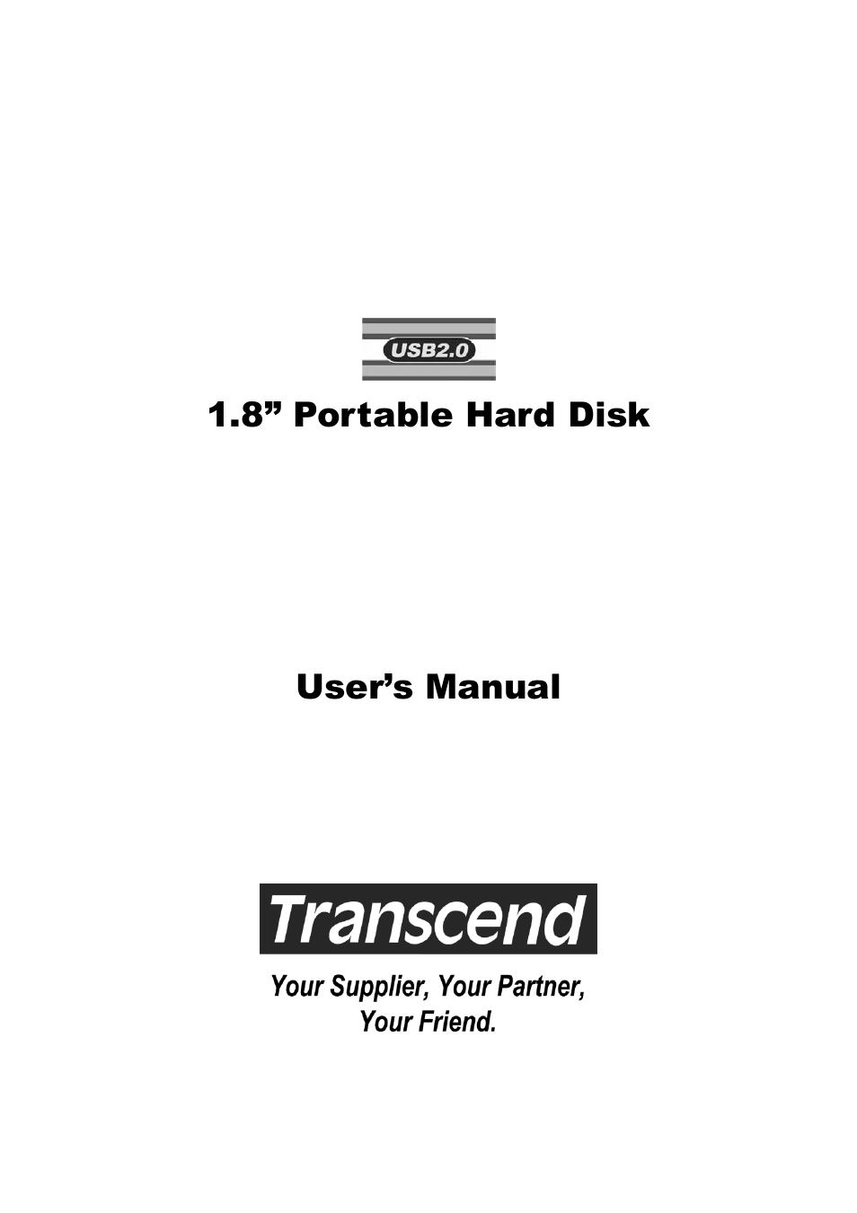 Transcend Information Portable Hard Disk TS40GHDU1 User Manual | 16 pages