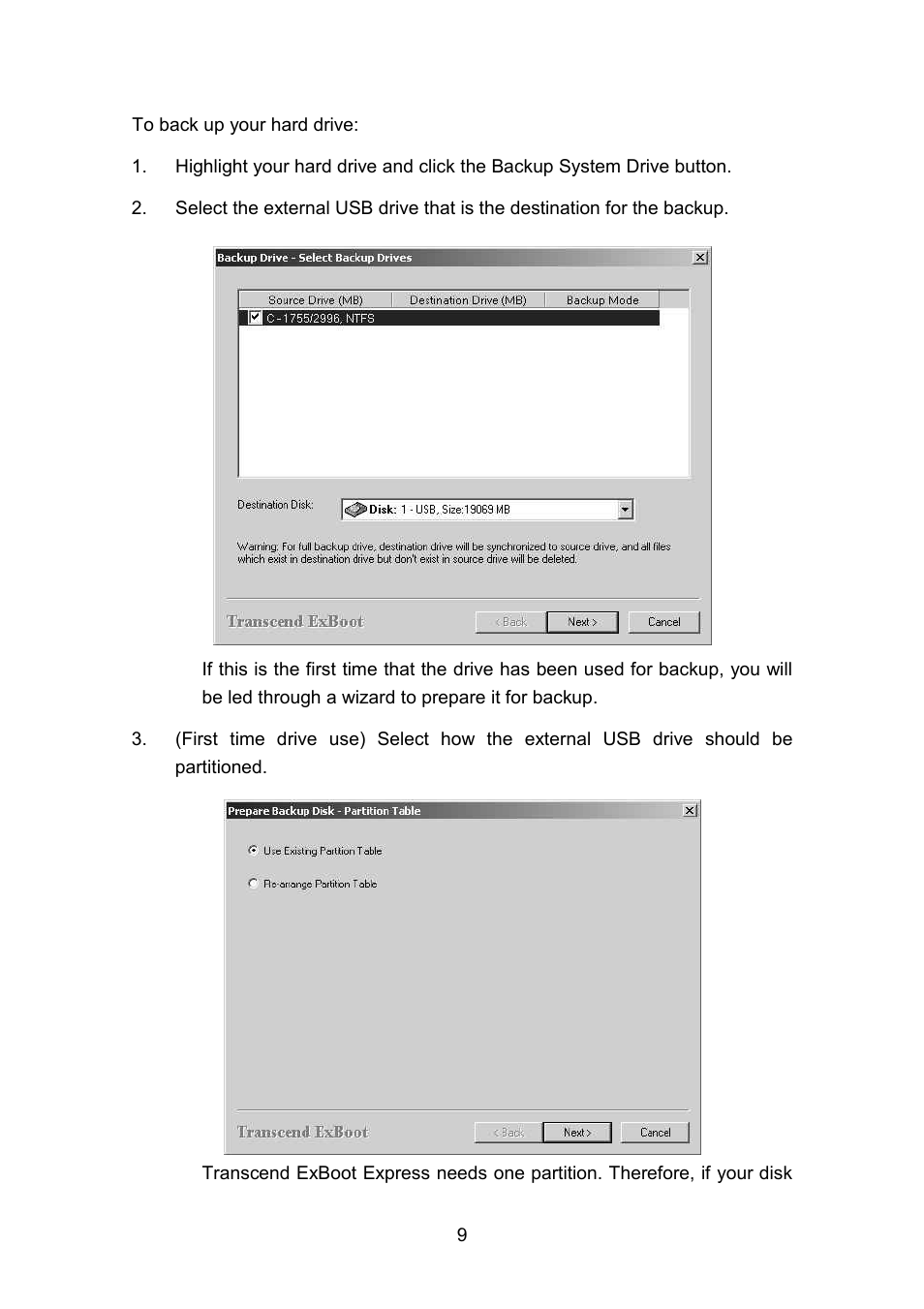 Transcend Information Portable Hard Disk TS40GHDU1 User Manual | Page 11 / 16