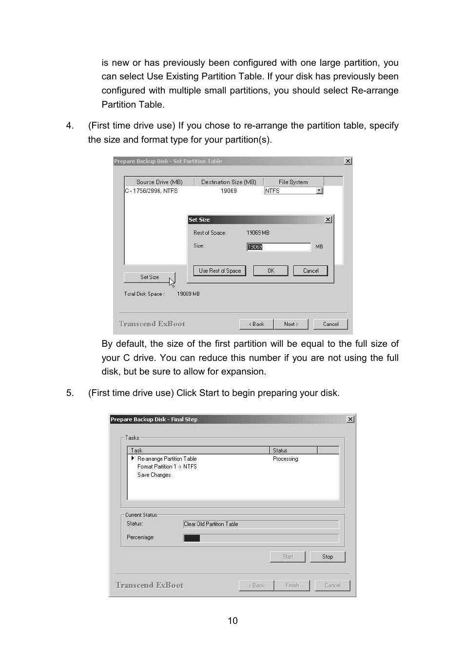 Transcend Information Portable Hard Disk TS40GHDU1 User Manual | Page 12 / 16