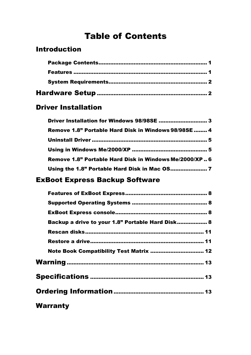 Transcend Information Portable Hard Disk TS40GHDU1 User Manual | Page 2 / 16