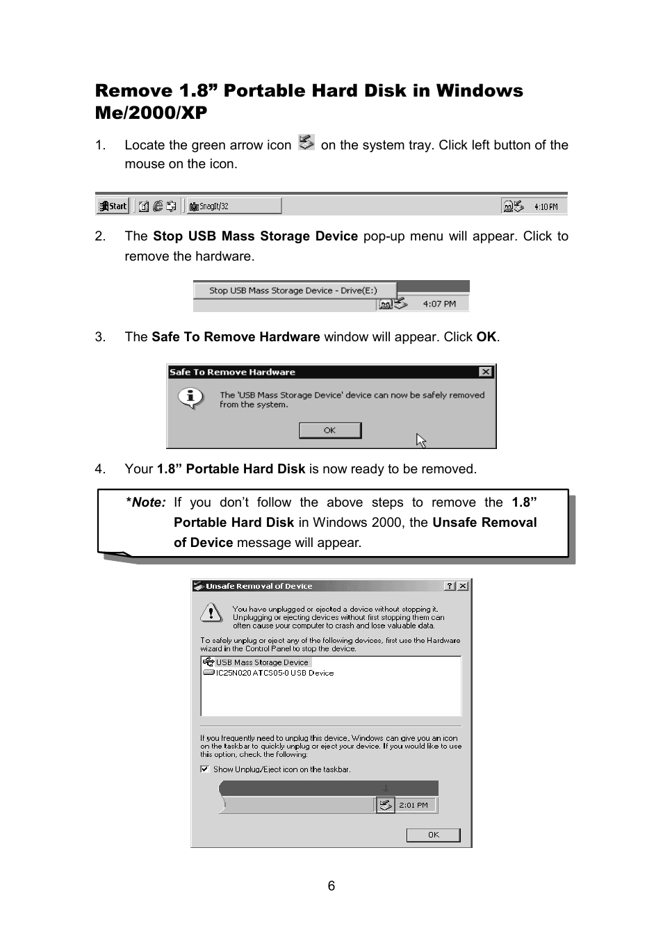 Transcend Information Portable Hard Disk TS40GHDU1 User Manual | Page 8 / 16