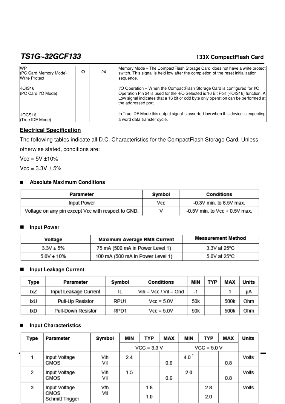 Transcend Information CompactFlash TS1G-32GCF133 User Manual | Page 12 / 79