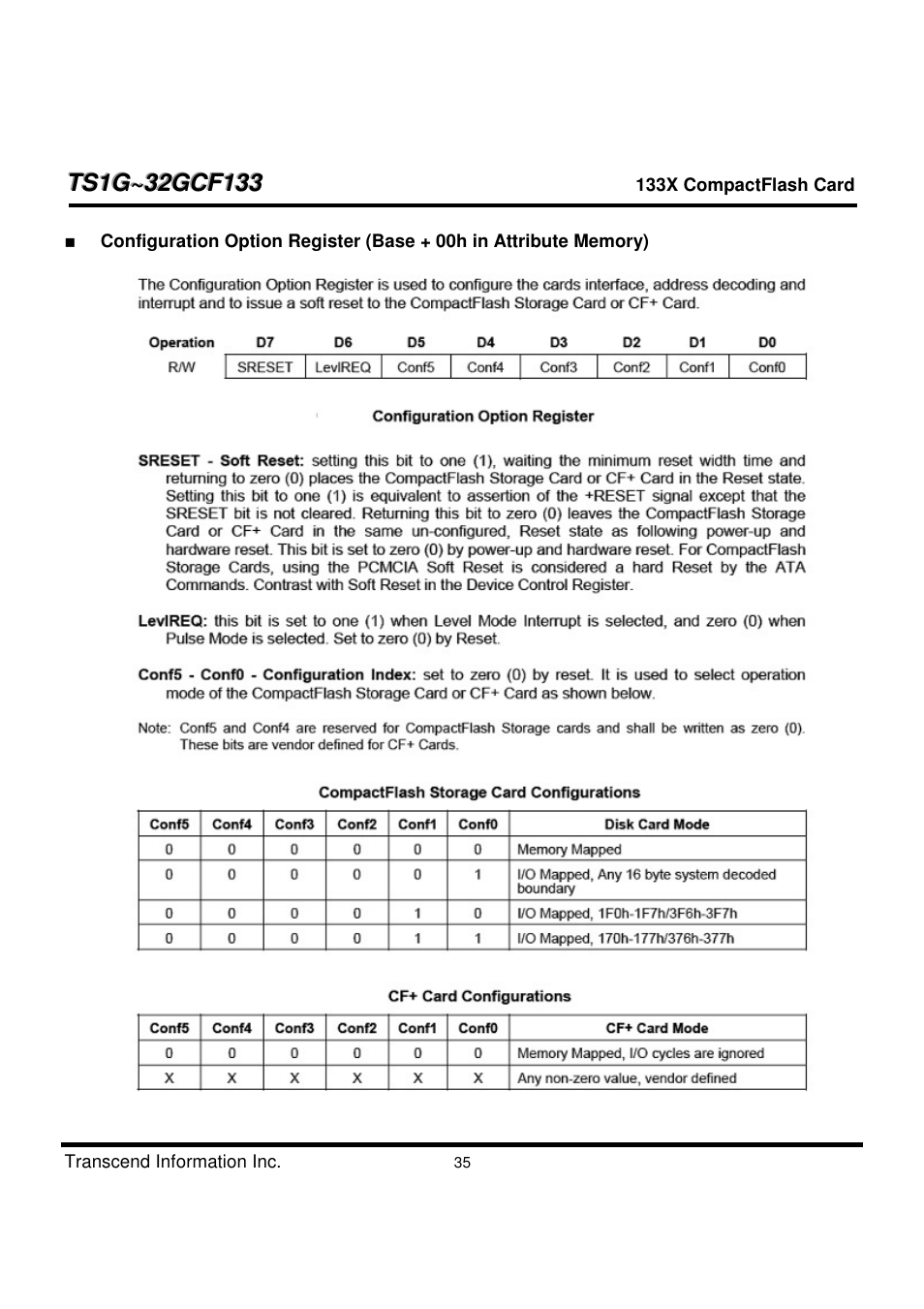 Transcend Information CompactFlash TS1G-32GCF133 User Manual | Page 35 / 79