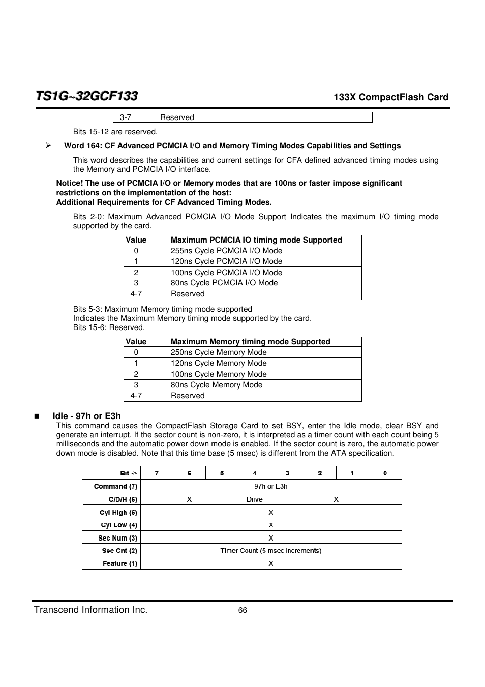 Transcend Information CompactFlash TS1G-32GCF133 User Manual | Page 66 / 79