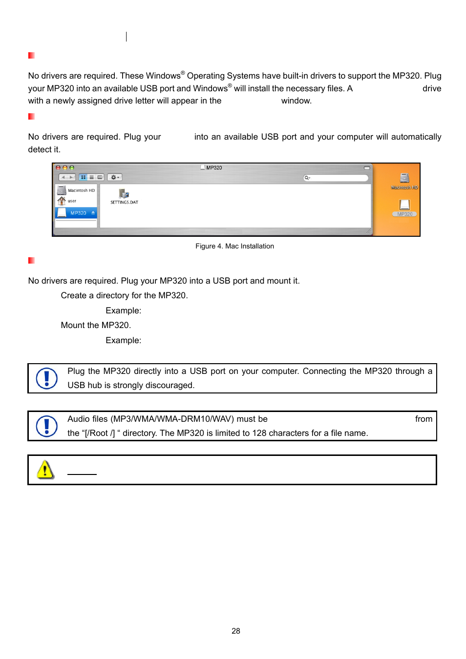 Driver installation | Transcend Information TS4GMP320 User Manual | Page 28 / 41