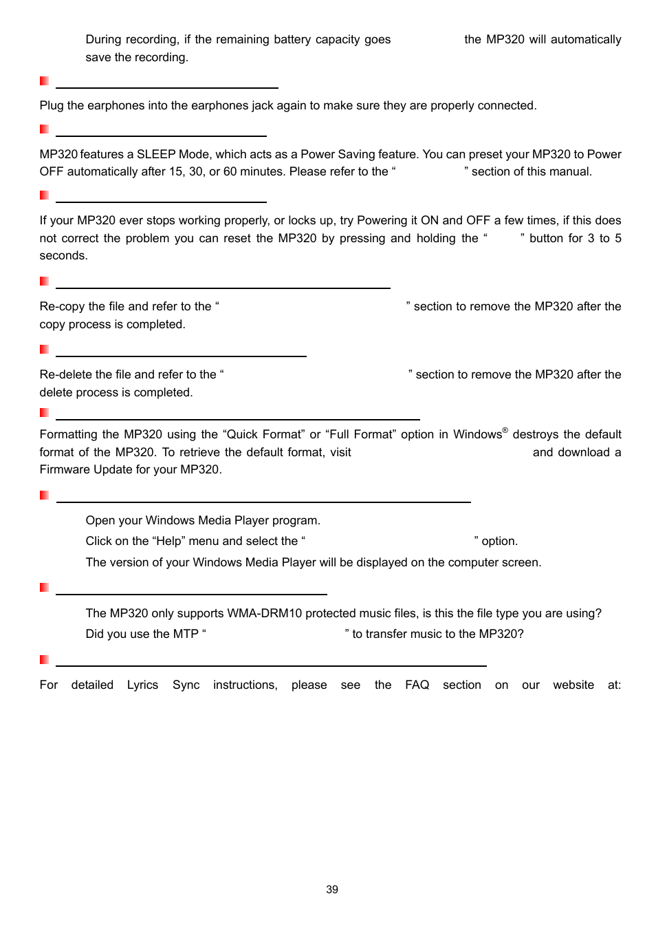 Transcend Information TS4GMP320 User Manual | Page 39 / 41