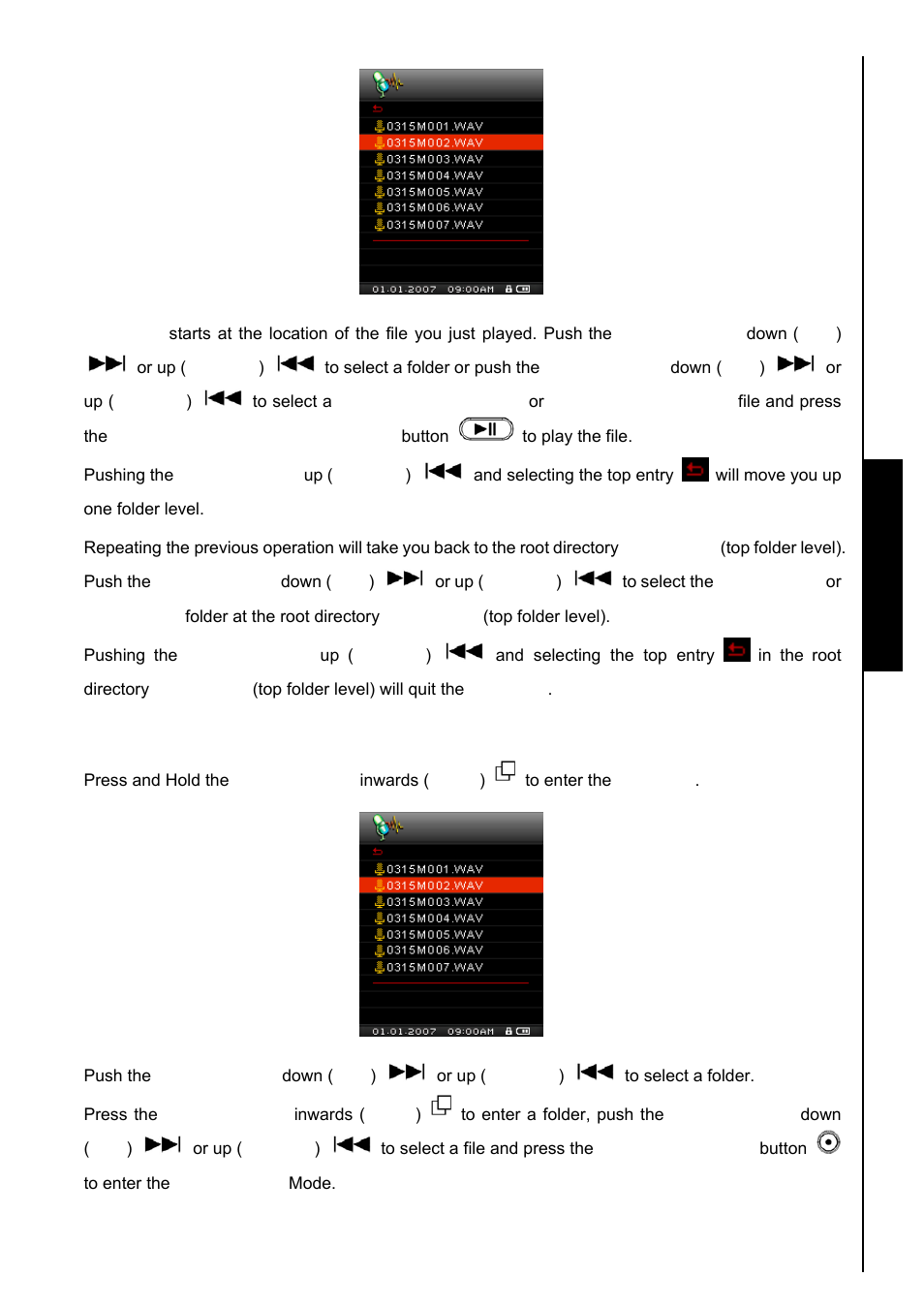 Delete a file in the record mode, Record functions | Transcend Information TS8GMP840 User Manual | Page 23 / 73