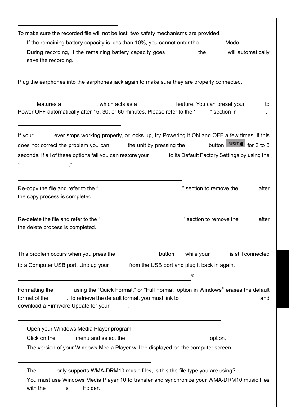 Troubleshooting troubleshooting | Transcend Information TS8GMP840 User Manual | Page 70 / 73