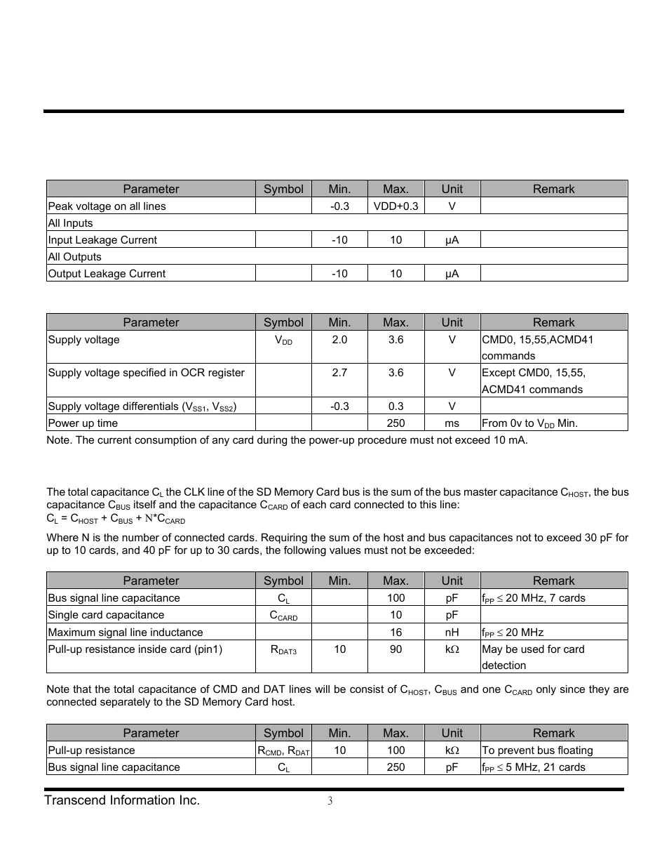 Transcend Information Secure Digital Card TS2GSD133 User Manual | Page 3 / 10