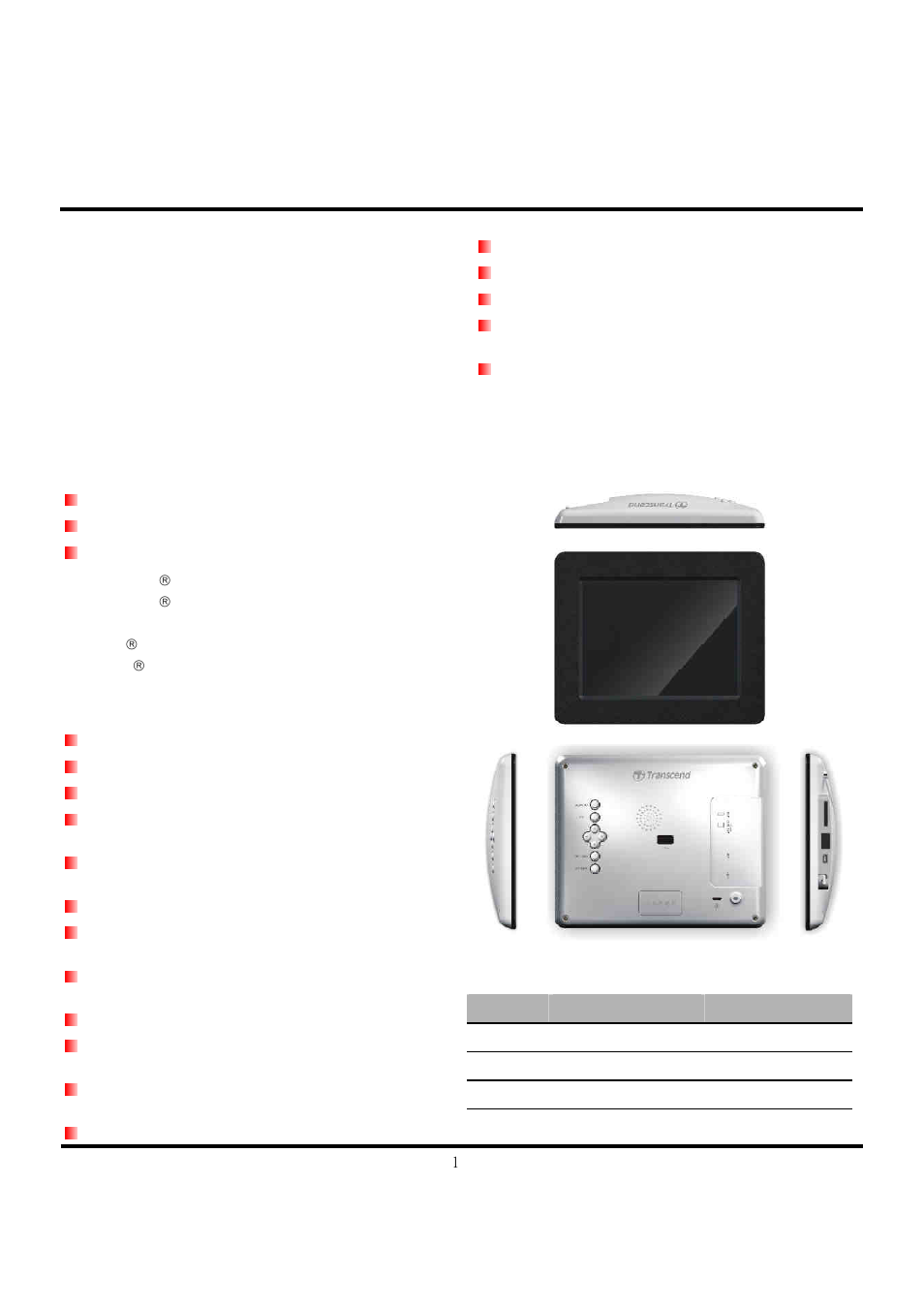 Transcend Information TS2GPF730K User Manual | 2 pages