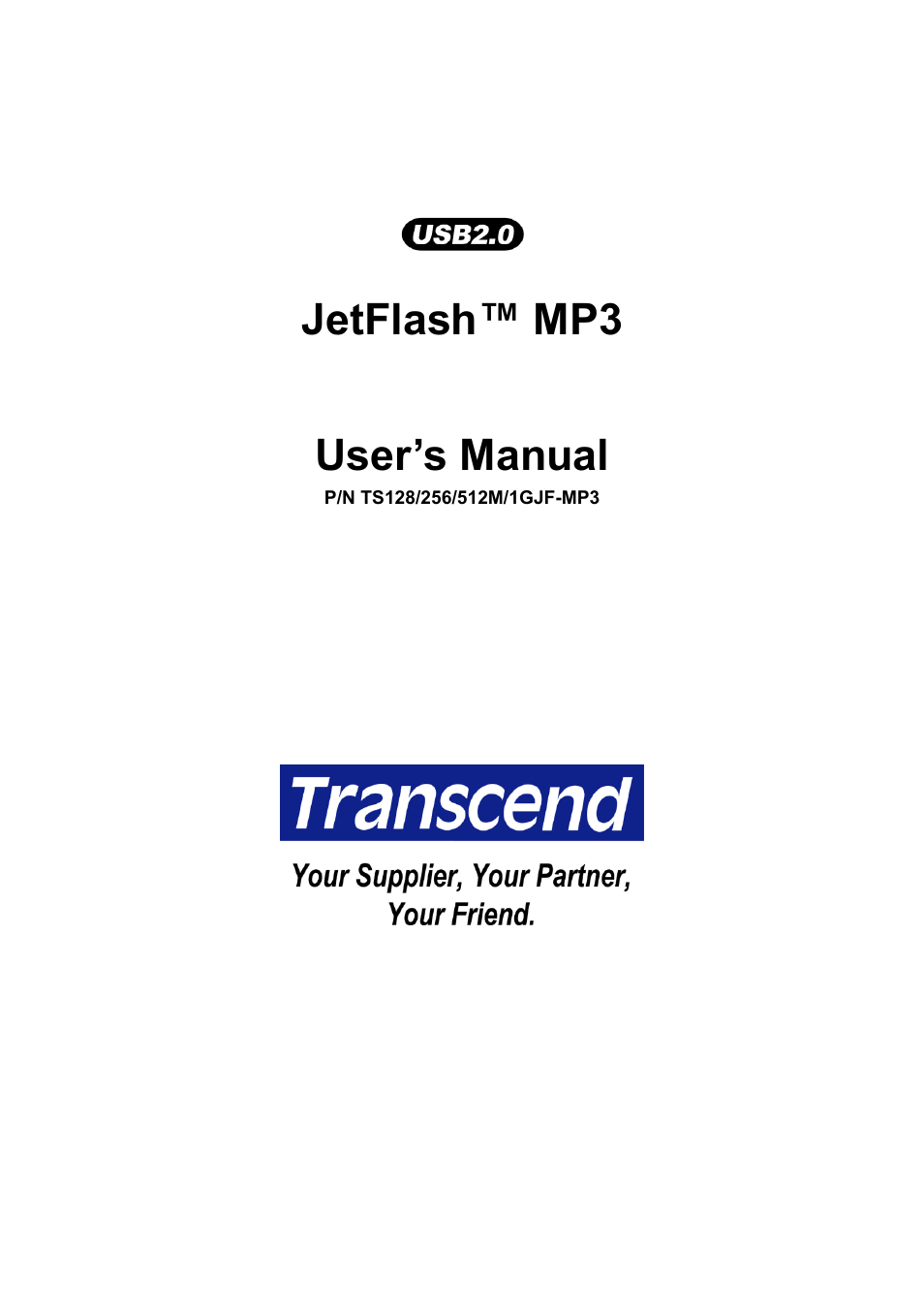 Transcend Information TS1GJF User Manual | 30 pages