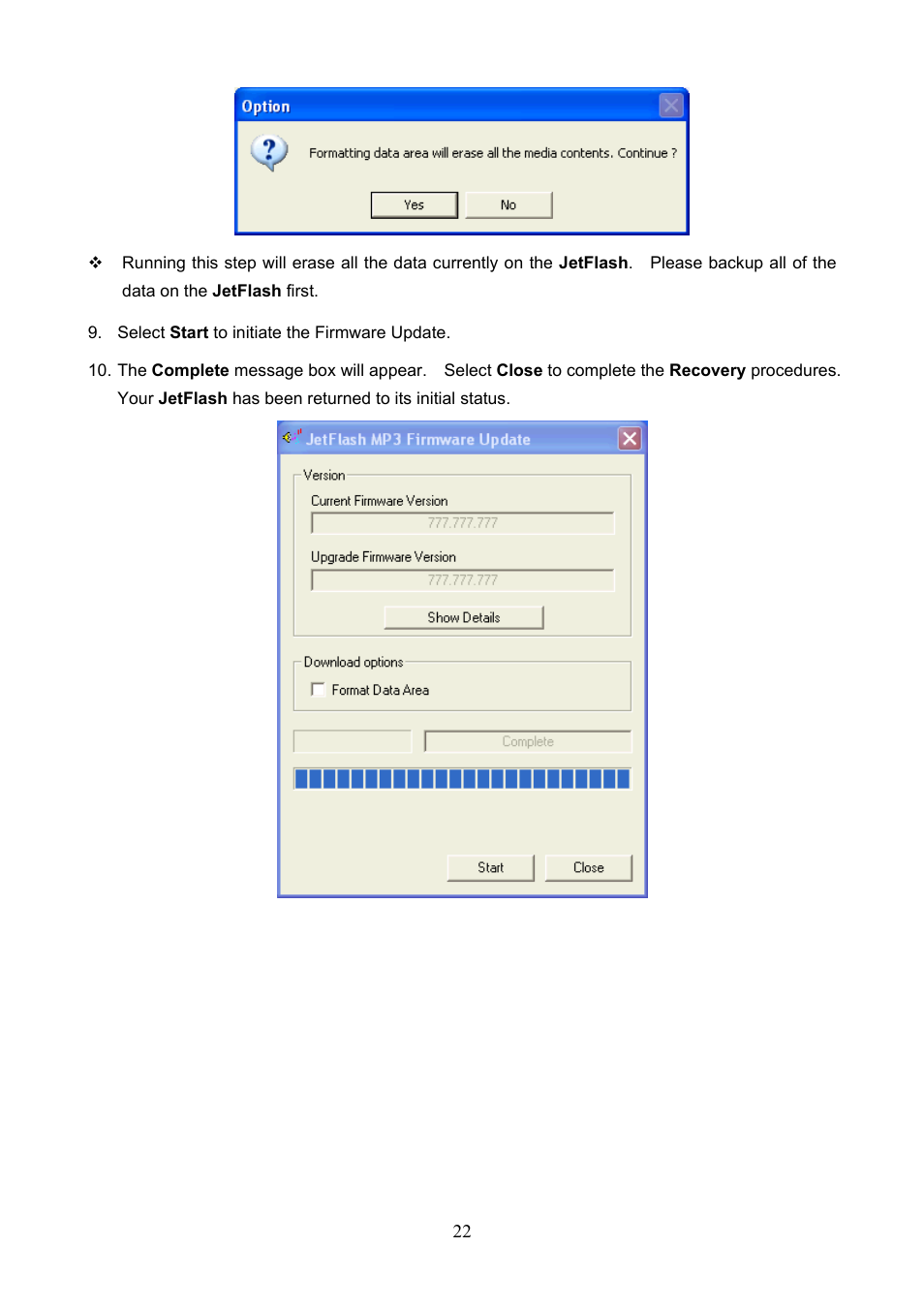 Transcend Information TS1GJF User Manual | Page 25 / 30