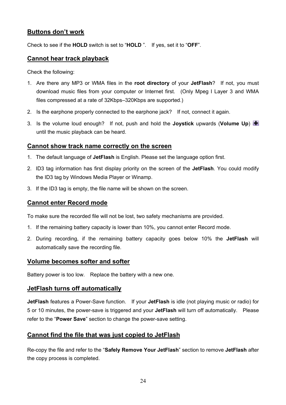 Transcend Information TS1GJF User Manual | Page 27 / 30