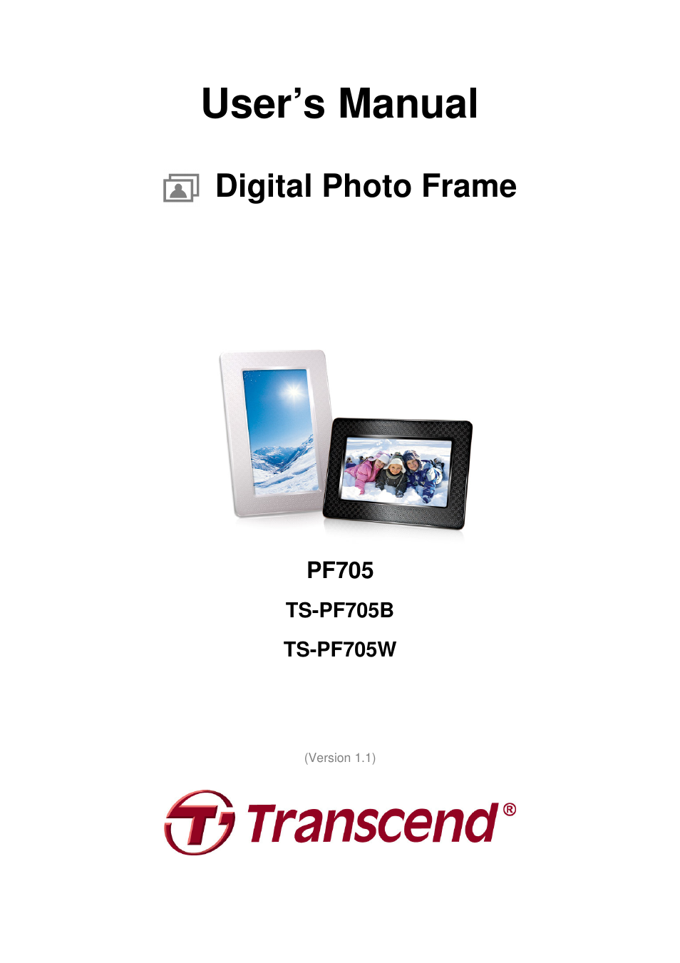 Transcend Information PF705 User Manual | 31 pages