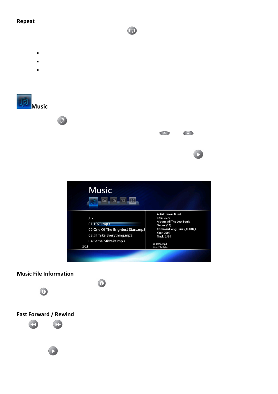 Music | Transcend Information DMP10 User Manual | Page 28 / 31