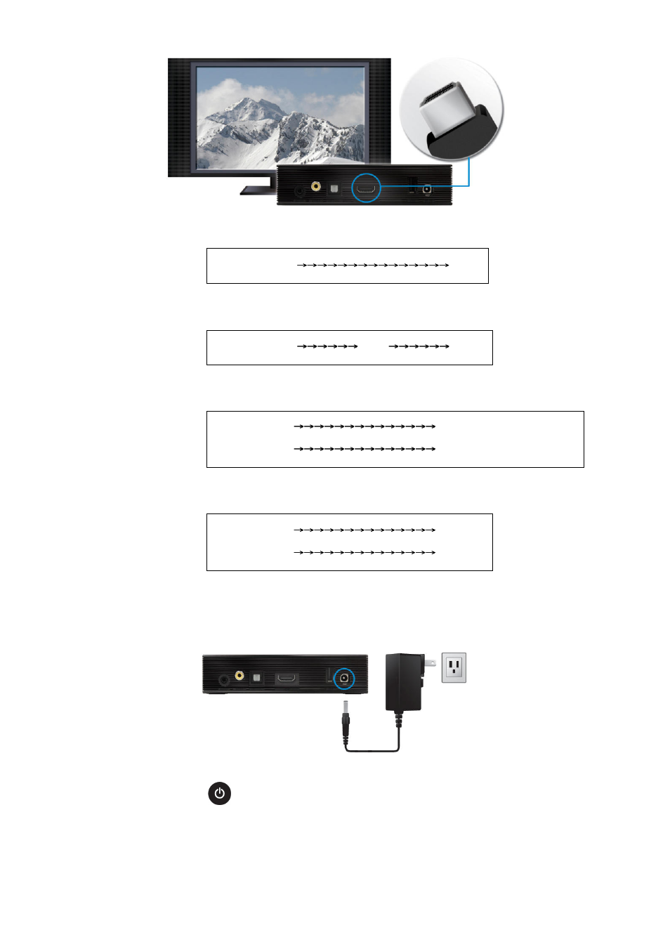Connection method #1, Connection method #2, Connection method #3 | Connection method #4 (for older tvs) | Transcend Information DMP10 User Manual | Page 6 / 31