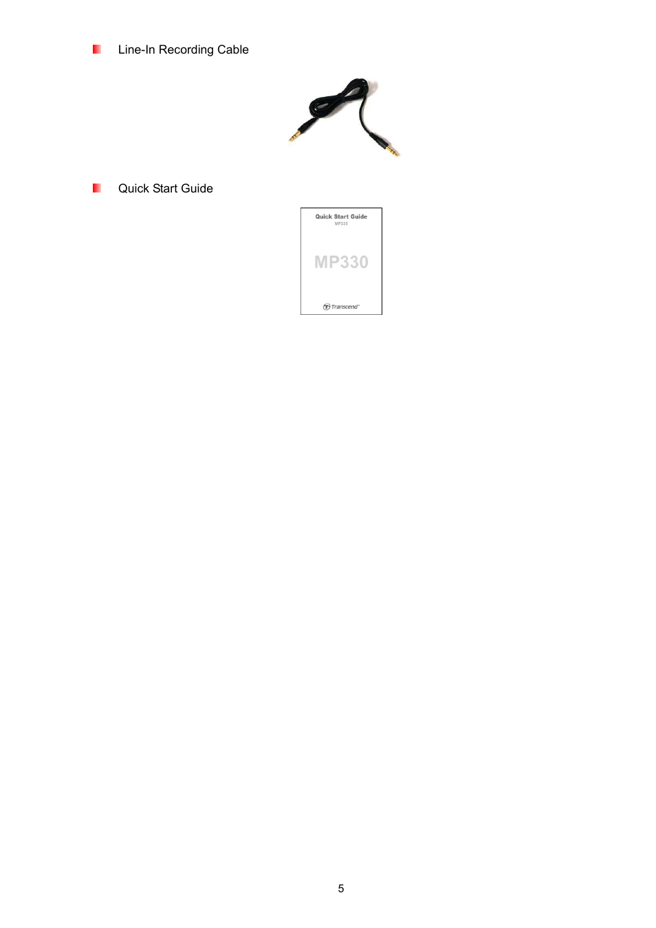 Transcend Information TS2GMP330 User Manual | Page 5 / 36