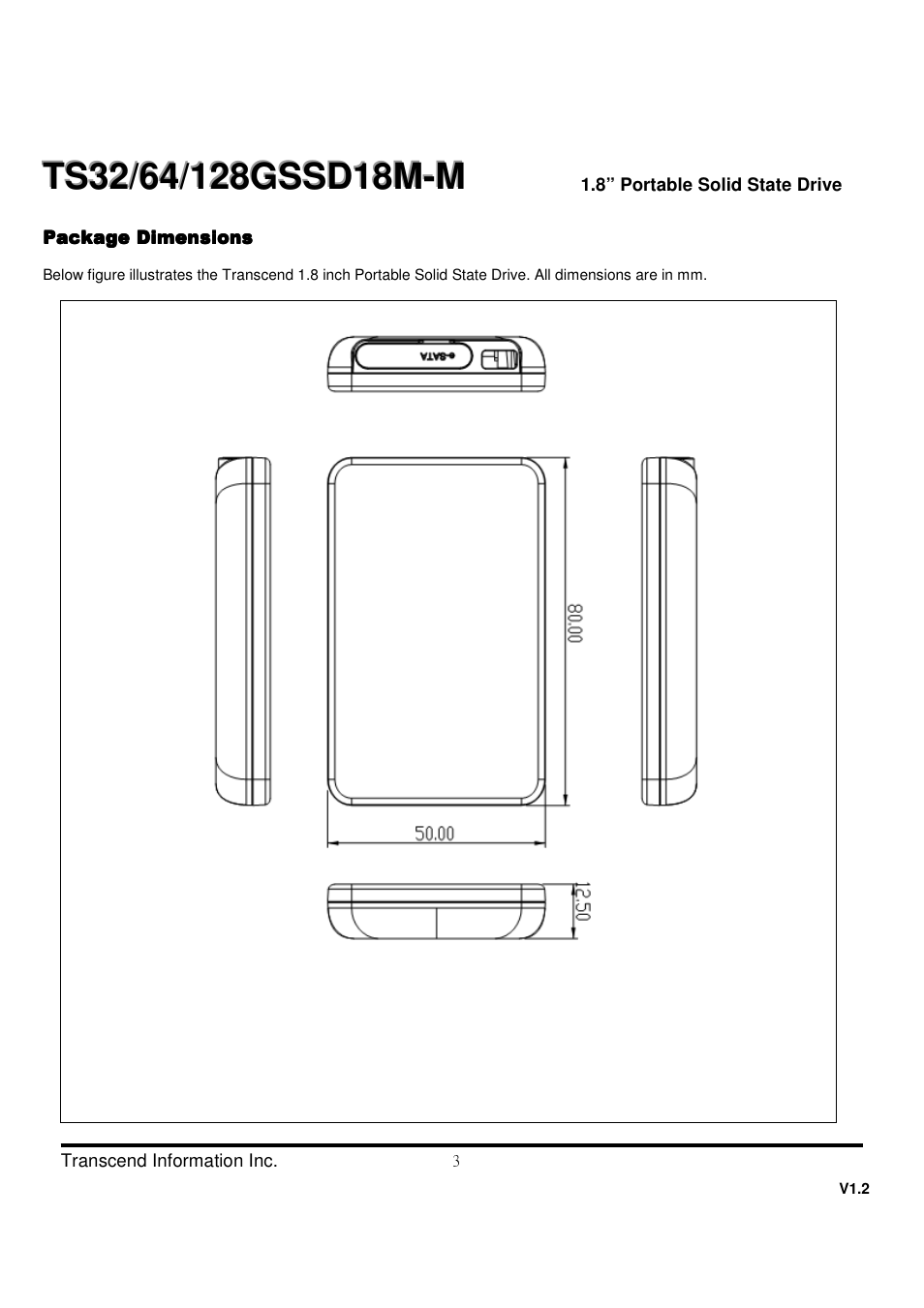 Transcend Information TS32 User Manual | Page 3 / 32