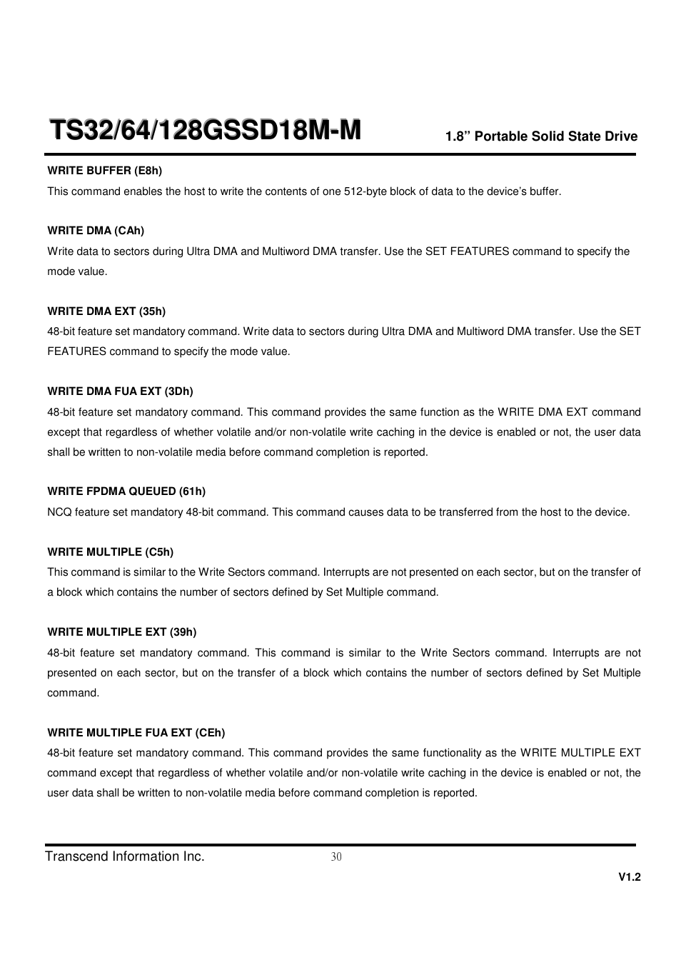 Transcend Information TS32 User Manual | Page 30 / 32