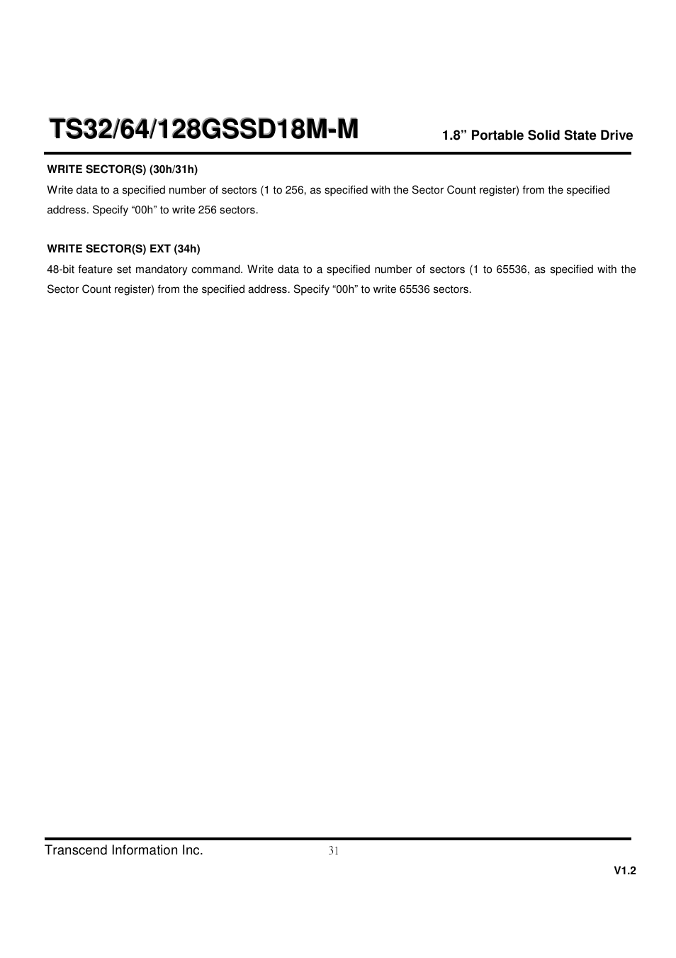 Transcend Information TS32 User Manual | Page 31 / 32
