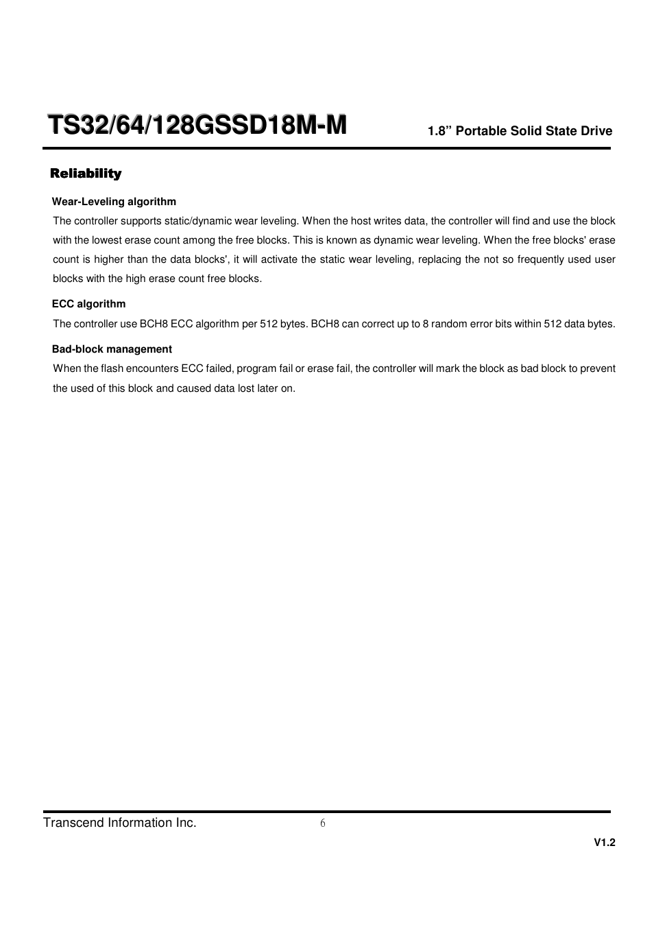 Transcend Information TS32 User Manual | Page 6 / 32