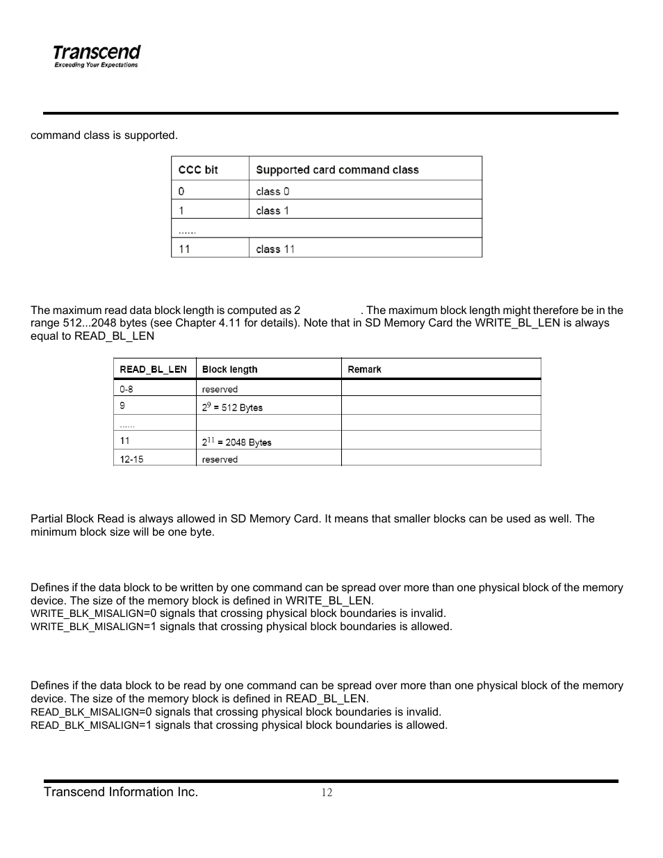 Transcend Information TS1~2GUSD-S3 User Manual | Page 12 / 27