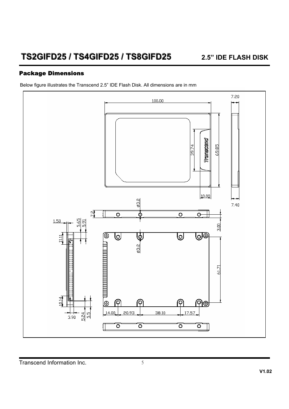 Transcend Information TS8GIFD25 User Manual | Page 5 / 10