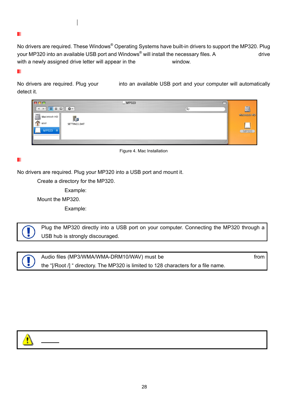 Driver installation | Transcend Information T.SONIC 320 User Manual | Page 28 / 42