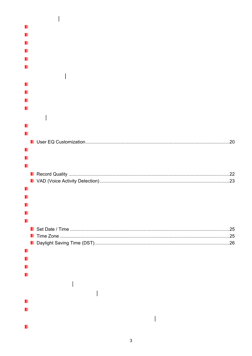 Transcend Information T.SONIC 320 User Manual | Page 3 / 42