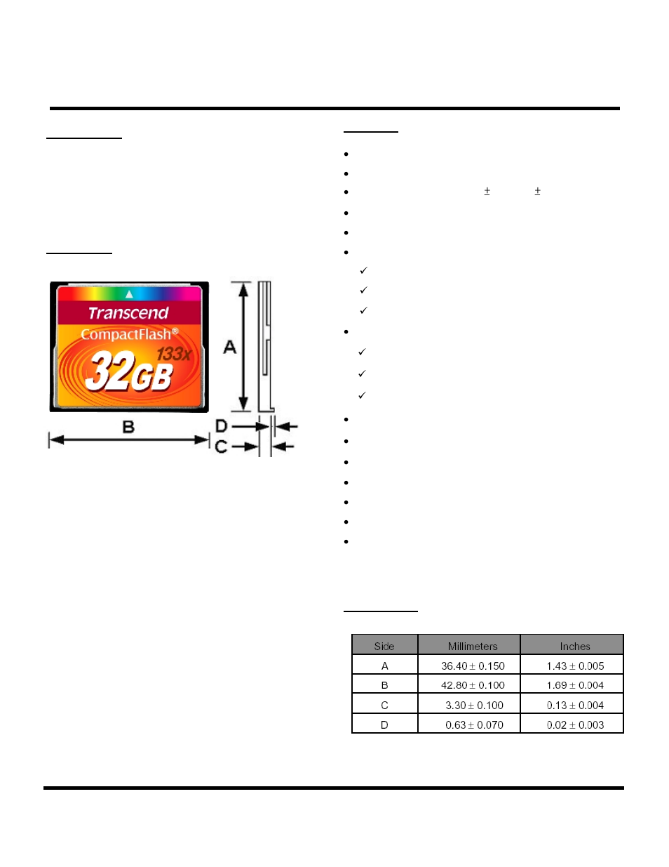 Transcend Information CompactFlash TS16GCF133 User Manual | 81 pages