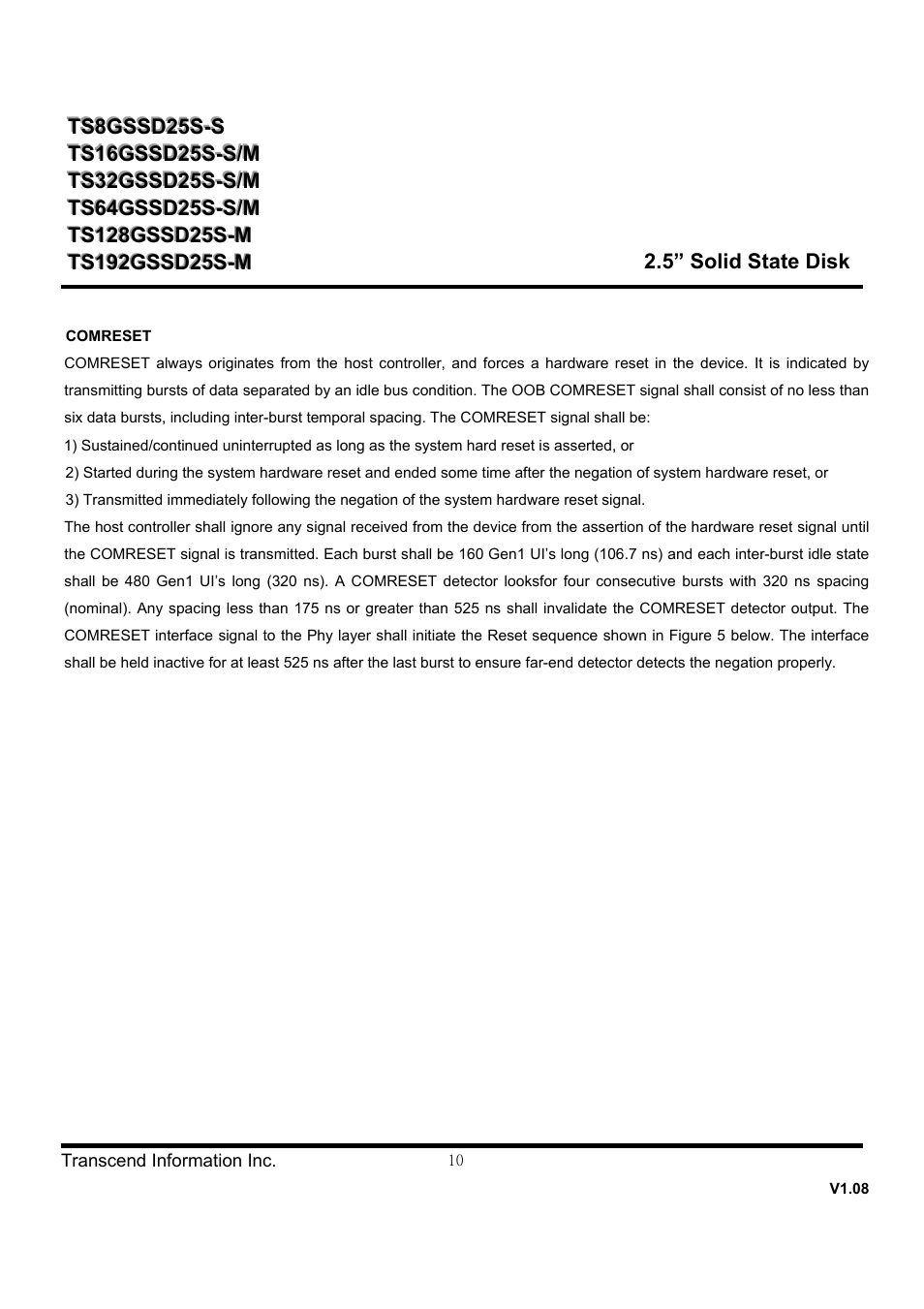 Transcend Information SSD25S User Manual | Page 10 / 38