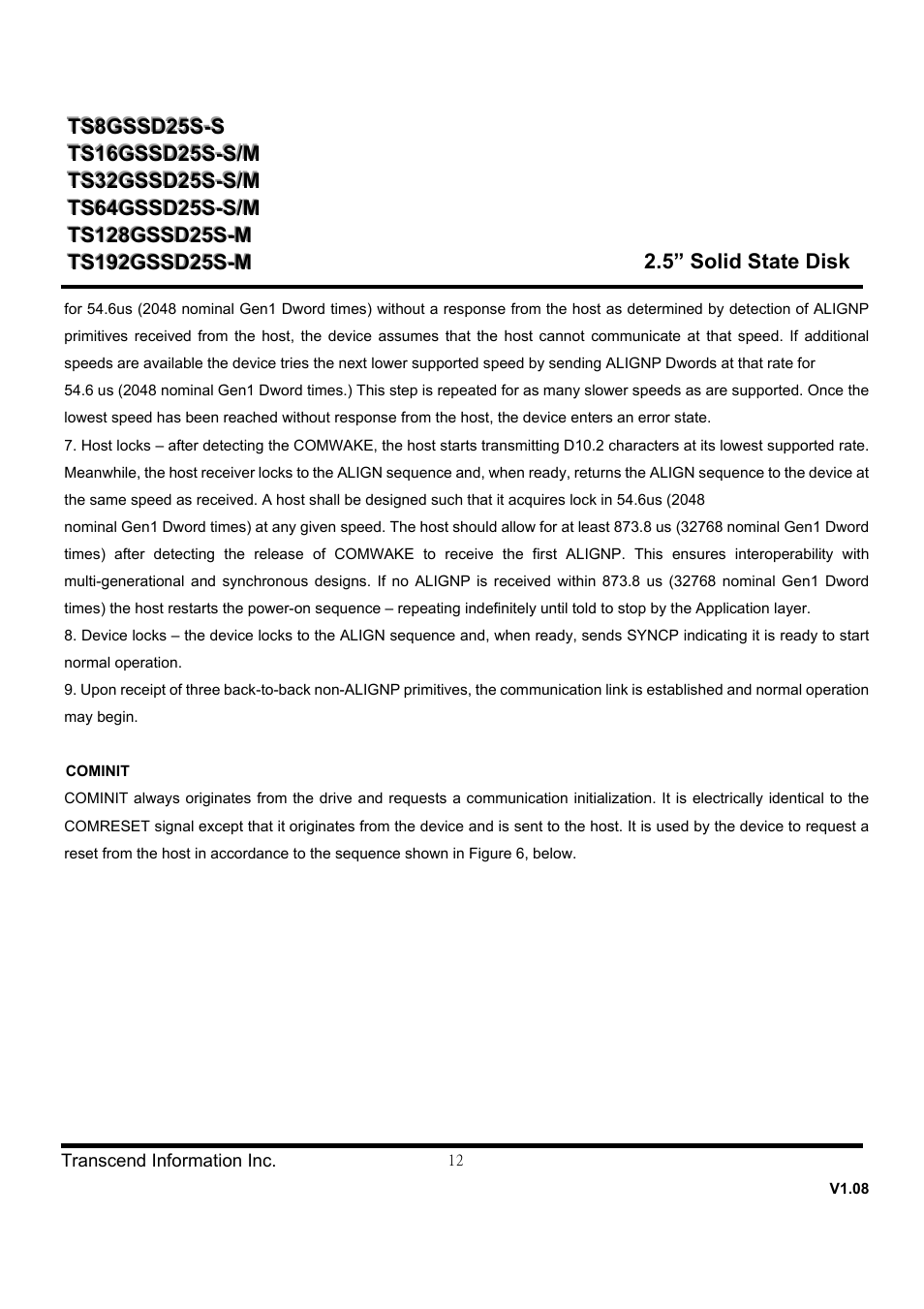 Transcend Information SSD25S User Manual | Page 12 / 38