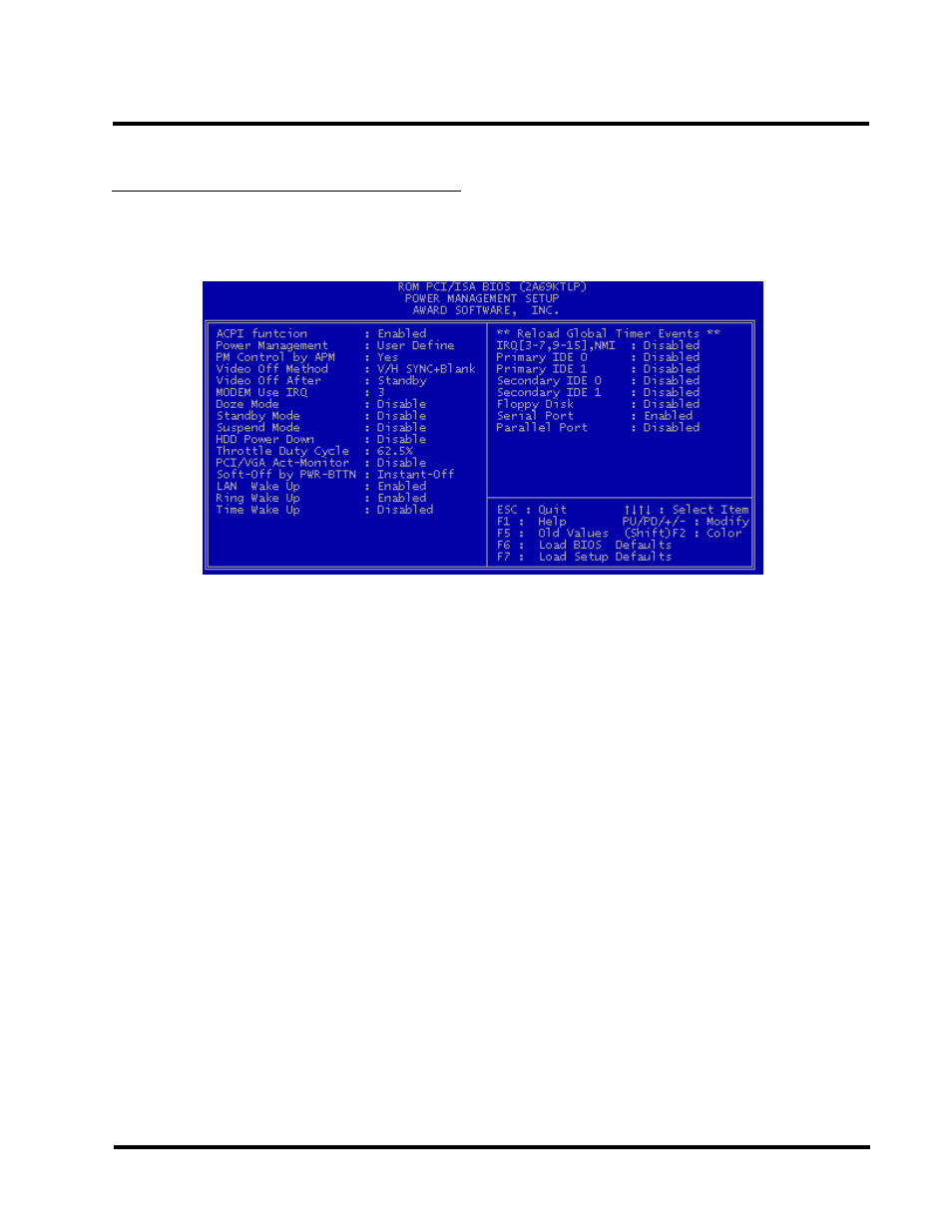 Bios setup, 6 power management setup | Transcend Information INTEL SOCKET 370 CELERON SERIES TS-ABX31 User Manual | Page 31 / 44