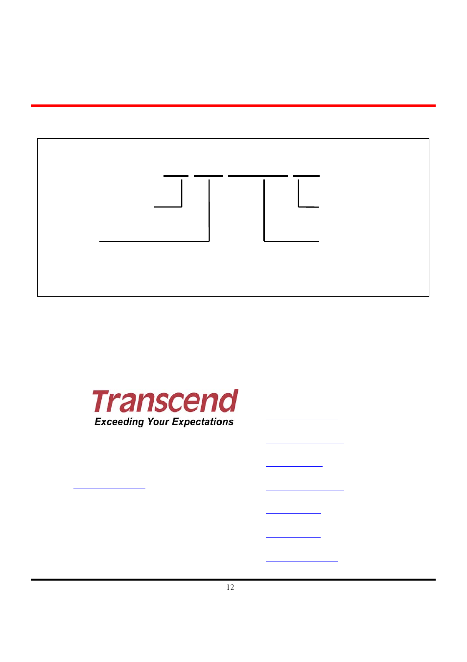 Ts xg sdom xx | Transcend Information TS2GSDOM7H User Manual | Page 12 / 12