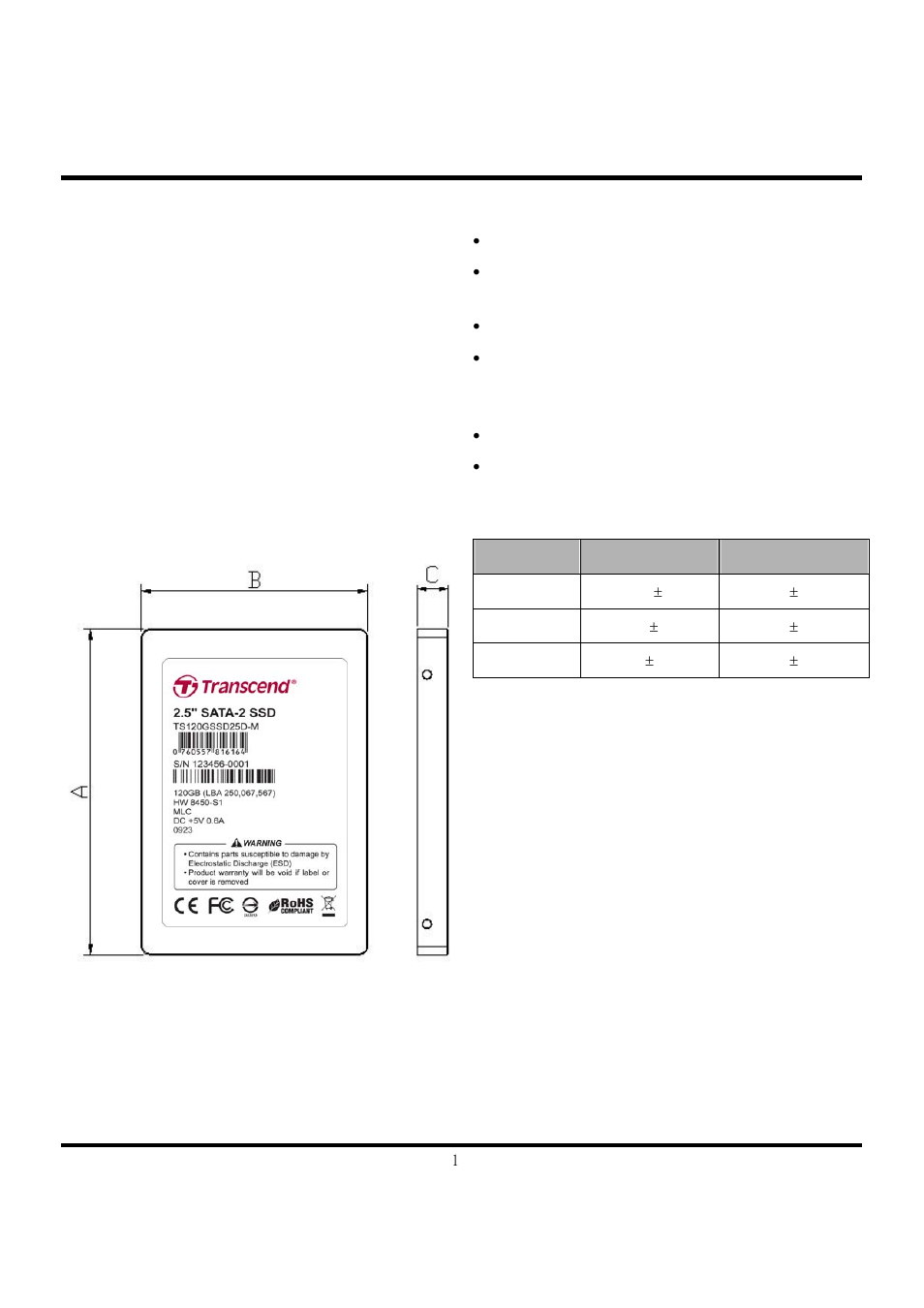 Transcend Information TS120GSSD25D-M User Manual | 18 pages